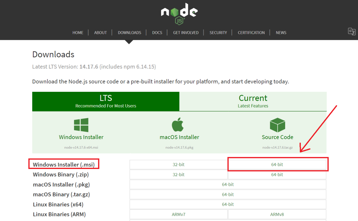 NodeJS官方下载、NodeJS百度网盘/阿里网盘下载